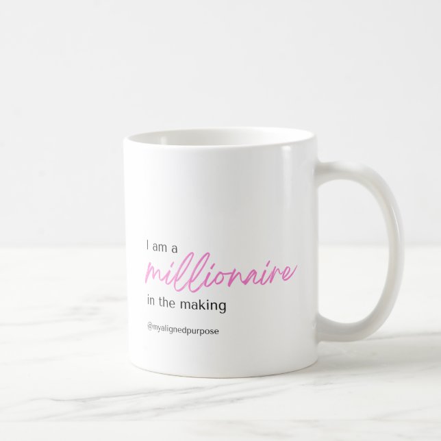 Mug Je suis millionnaire dans la fabrication de la pât (Droite)