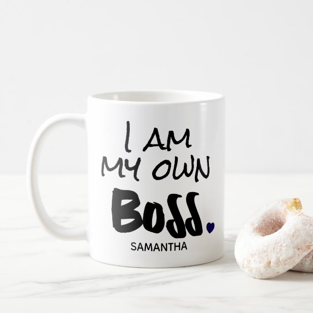 Mug Je suis mon propre patron Pink Business propriétai (Avec donut)
