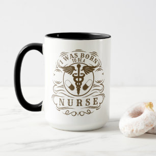 Mug Je Suis Né Pour Être Infirmière