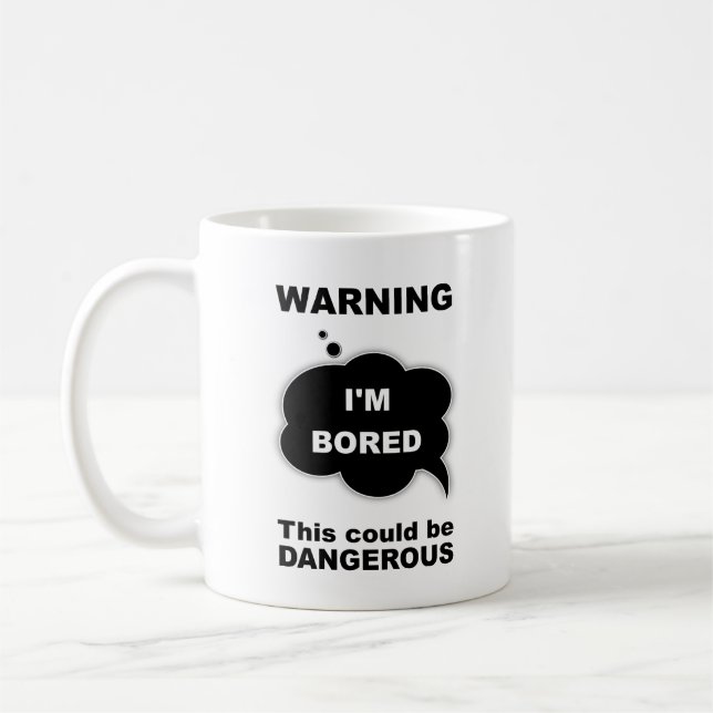 Mug Je suis noir et je m'ennuie (Gauche)