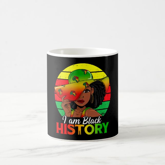 Mug Je Suis Noir Histoire Amérique Africaine (Centre)