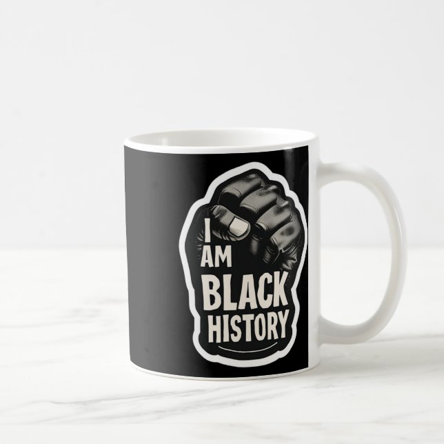 Mug Je Suis Noir Histoire Mois African Pride Black Poi (Droite)