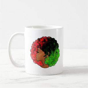 Mug Je suis noire histoire pan drapeau africain afro f