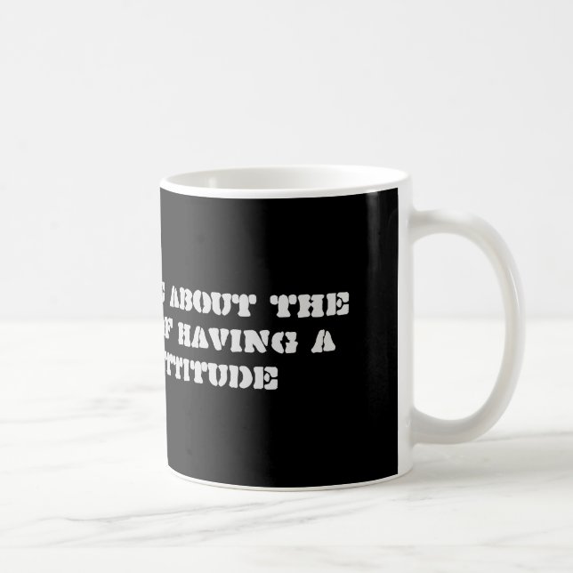 Mug Je suis optimiste au sujet de la possibilité de… (Droite)