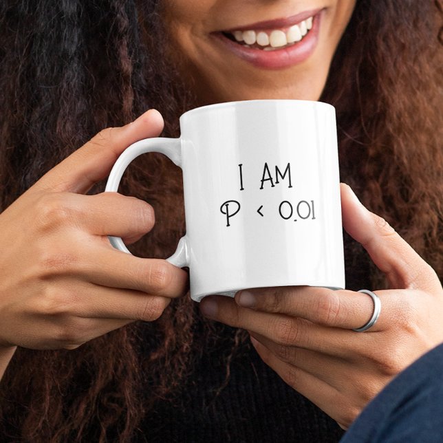 Mug Je suis P < 0,01 Cadeau drôle de psychologue et de (Créateur téléchargé)