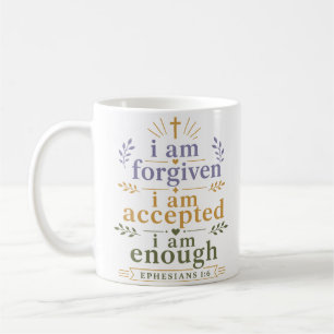 Mug Je Suis Pardonné Accepté Assez Citation Biblique