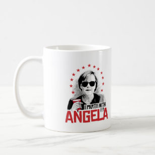 Mug Je suis partie avec Angela - -