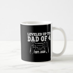 Mug Je suis passé au rang de papa de 4 en 2026, promu