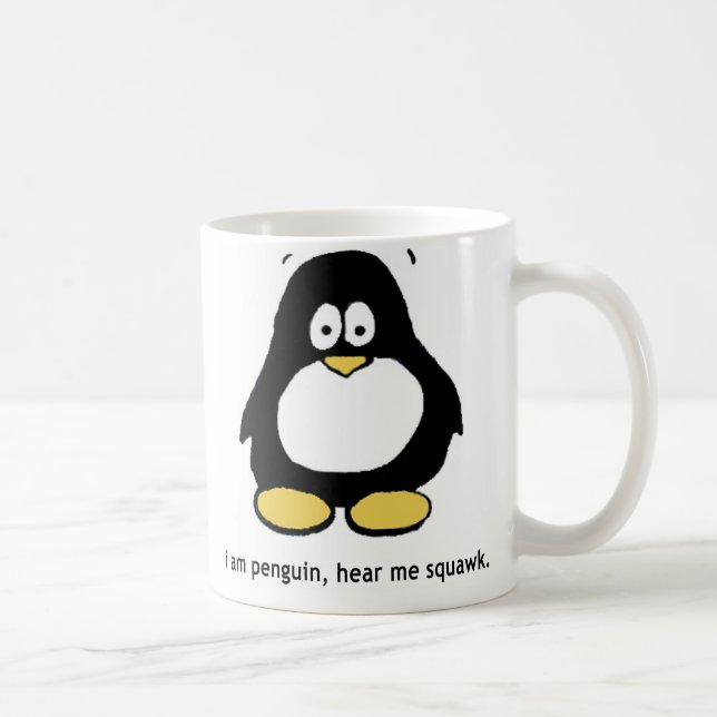 Mug "Je suis pingouin, m'entends pousser des cris (Droite)