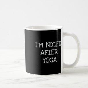 Mug Je suis plus gentil après le yoga T-shirt drôle de