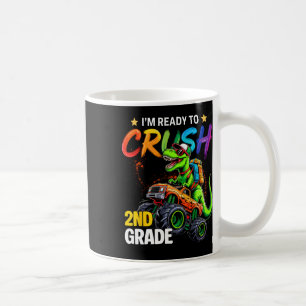 Mug Je suis prêt à écraser le camion monstre dinosaure