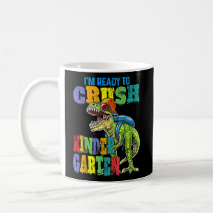 Mug Je suis prêt à écraser le dinosaure de jardin d'en