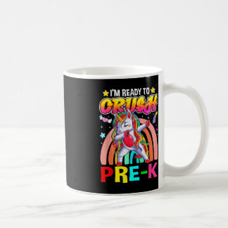 Mug Je suis prêt à écraser Pré K Dab Unicorn Retour à