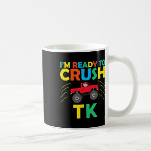 Mug Je suis prêt à écraser Tk Dinosaur Ck To School Dr