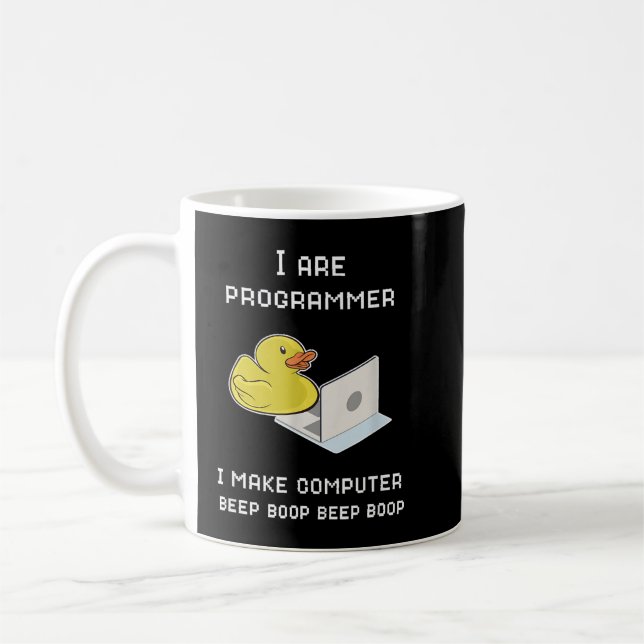 Mug Je suis programmeur Je fais de l'ordinateur l'expl (Gauche)