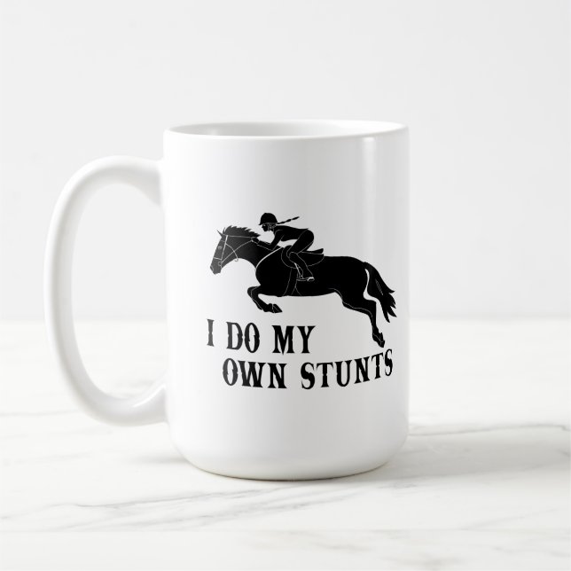 Mug Je Suis Propre Stunts Cheval Équitation Fille (Gauche)