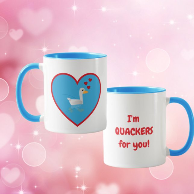 Mug Je suis Quackers pour toi (Créateur téléchargé)