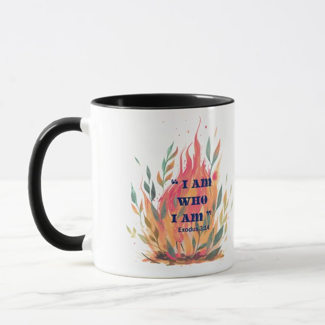 Mug JE SUIS QUI JE SUIS | Exode 3:14 Chrétien (Gauche)