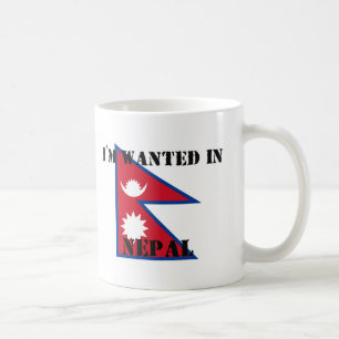 Mug Je suis Recherché au Népal