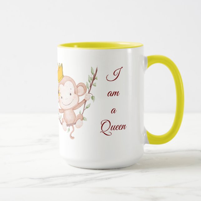 Mug Je Suis Reine – Élégant (Droite)