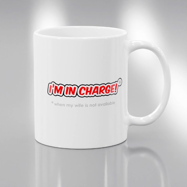 Mug Je suis responsable quand ma femme n'est pas dispo (Créateur téléchargé)
