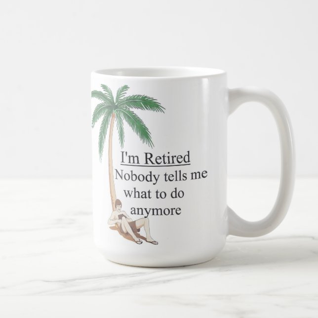 Mug Je suis retiré (Droite)