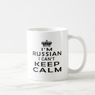 Mug Je suis russe je ne peux pas garder le calme