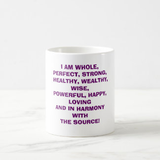 MUG JE SUIS SAIN ET SAUF, PARFAIT, FORT, SAIN, RICHE,…