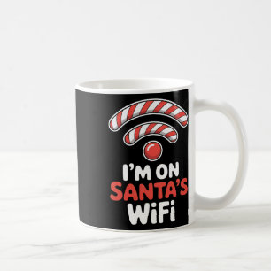 Mug Je suis sur le wifi du Père Noël Noël Vacances Xma