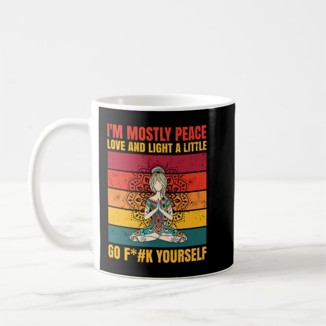 Mug Je suis surtout Peace Love et Light a Little Go F. (Gauche)
