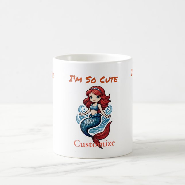 Mug Je suis tellement mignonne Mermaid Thunder_Cove (Centre)