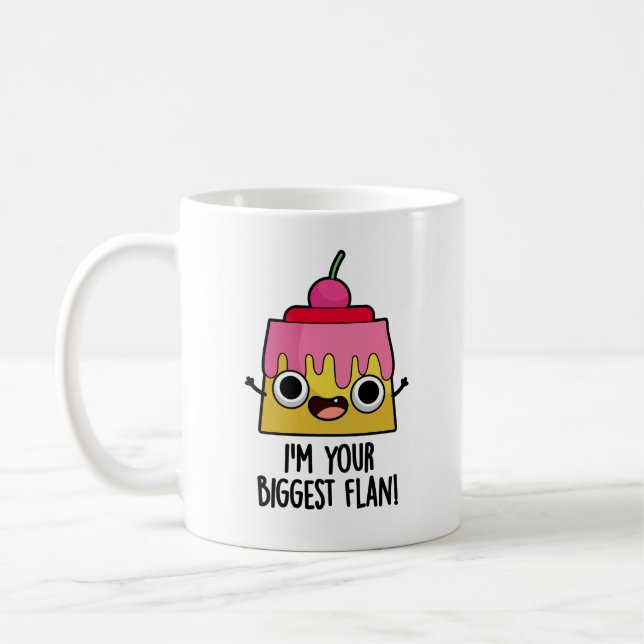 Mug Je suis ton plus grand flan amusant jeu de nourrit (Gauche)