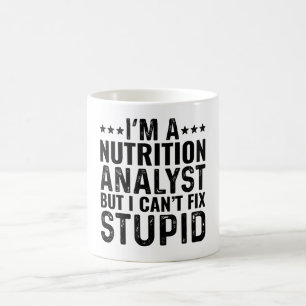 Mug Je suis un analyste de la nutrition, mais je ne pe