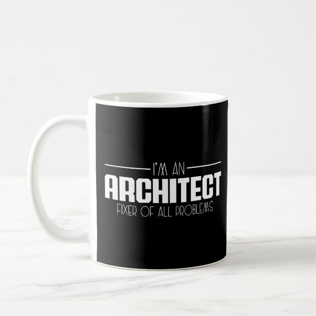 Mug Je suis un architecte réparateur de tous les probl (Gauche)