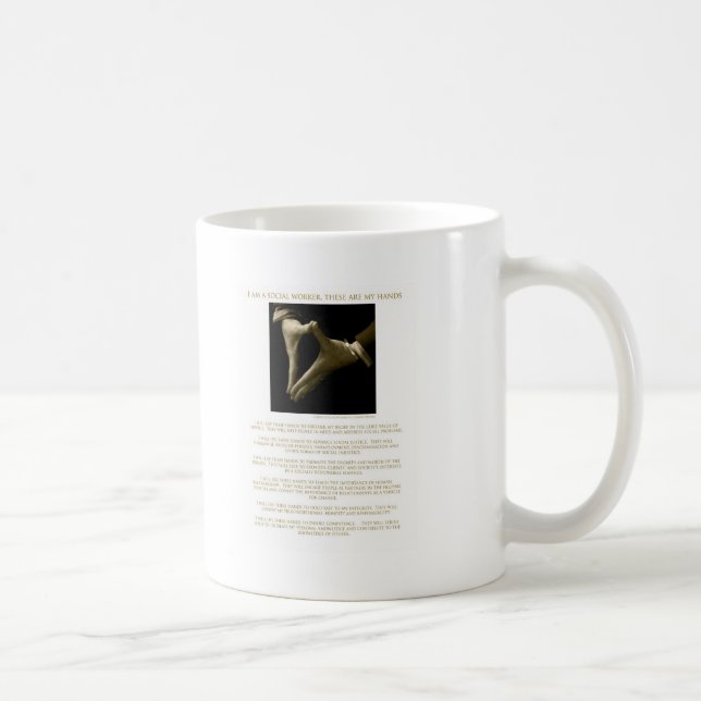 Mug Je suis un assistant social, ceux-ci suis mes (Droite)