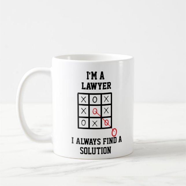 Mug Je Suis Un Avocat Je Trouve Toujours Une Solution  (Gauche)