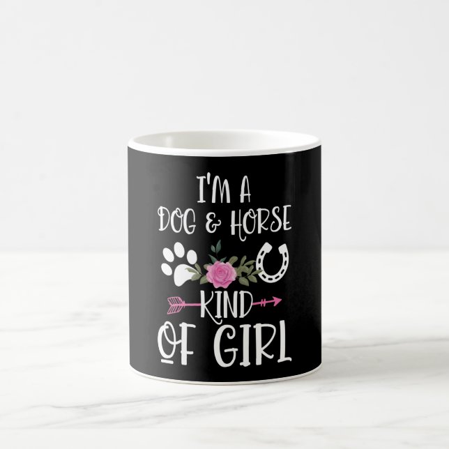 Mug Je suis un chien et un cheval genre de fille Anima (Centre)