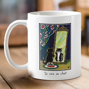 Mug "Je suis un conversation" Custom Kitty Cat Cute Mu