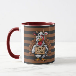 Mug Je suis un dindon vache   Déguisement drôle de Tha