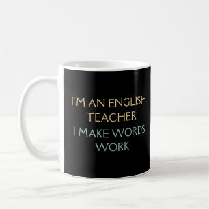 Mug Je Suis Un Enseignant Anglais   Cadeau enseignant