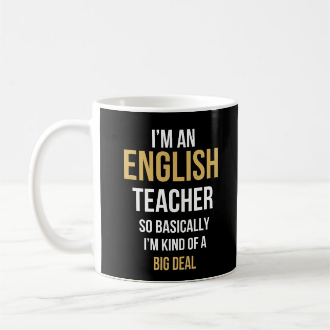 Mug Je Suis Un Enseignant Anglais Drôle Enseignant Ang (Gauche)