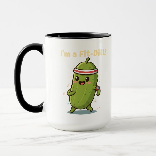 Mug Je suis un Fit-Dill ! Drôle de conception de jeu d (Gauche)