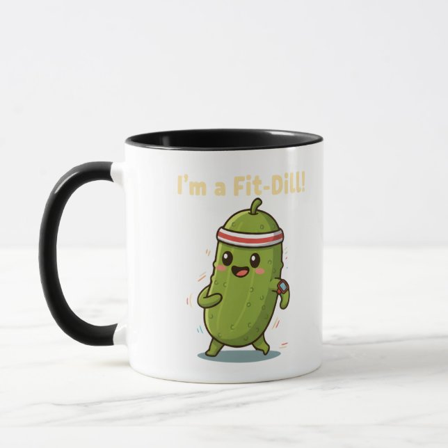 Mug Je suis un Fit-Dill ! Drôle de conception de pickl (Gauche)