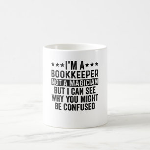 Mug Je suis un gardien de livres pas un magicien drôle