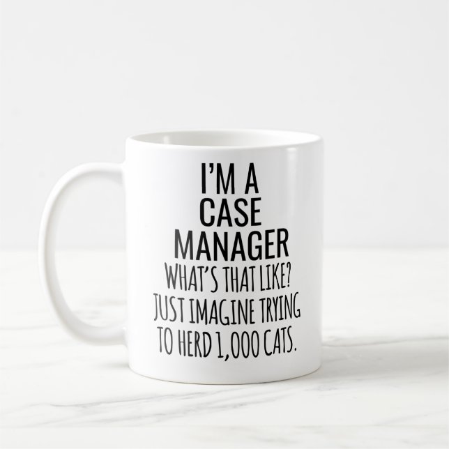 Mug JE SUIS UN GESTIONNAIRE DE DOSSIERS Qu'est-ce que  (Gauche)