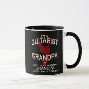Mug Je suis un grand-papa de guitariste…