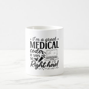 Mug Je suis un grand programmeur de Coder Médicale
