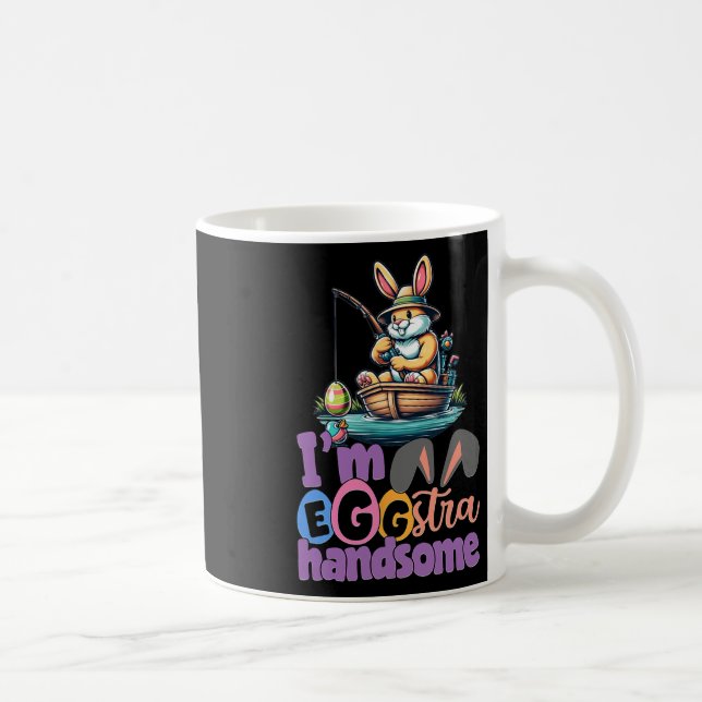 Mug Je suis un lapin extrêmement beau qui pêche B Fish (Droite)