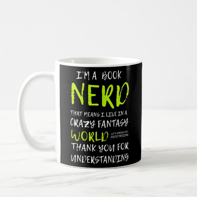 Mug Je Suis Un Livre Nerd Pour Le Livre (Gauche)