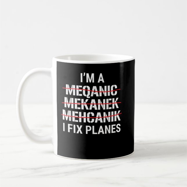 Mug Je suis un mécanicien (Gauche)